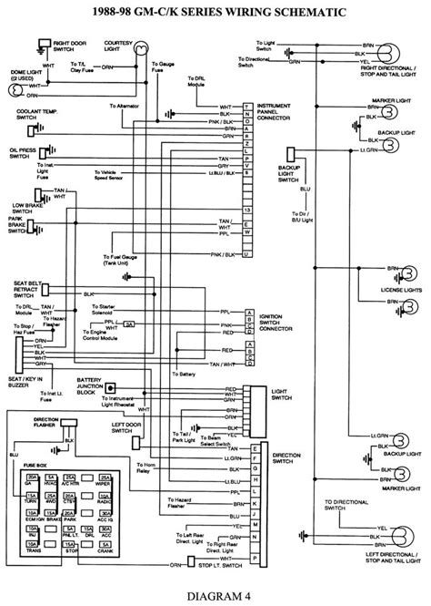 1998 chevy silverado electrical diagram 